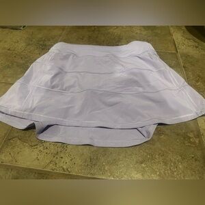 Lululemon Pace Rival Long Lilac Women's Active Skirt with Built-In Shorts